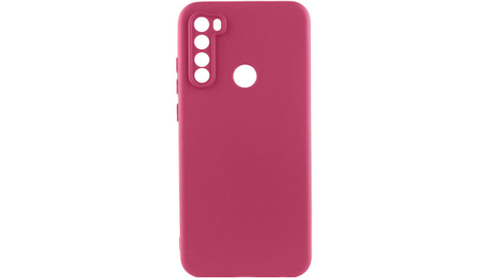 Чехол TPU GETMAN Liquid Silk Full Camera для Xiaomi Redmi Note 8T Бордовый / Marsala - фото