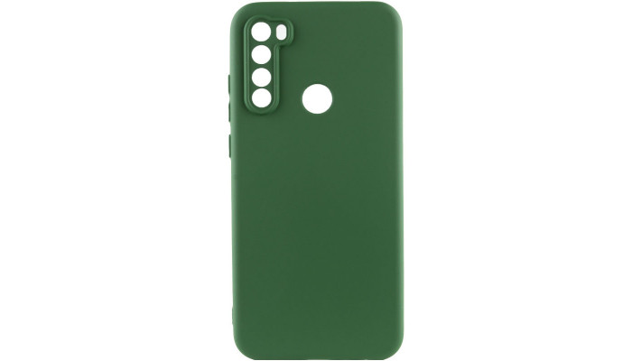 Чехол TPU GETMAN Liquid Silk Full Camera для Xiaomi Redmi Note 8T Зеленый / Dark green - фото