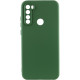 Чехол TPU GETMAN Liquid Silk Full Camera для Xiaomi Redmi Note 8T Зеленый / Dark green - фото