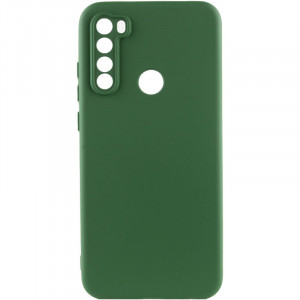 Чехол TPU GETMAN Liquid Silk Full Camera для Xiaomi Redmi Note 8T Зеленый / Dark green