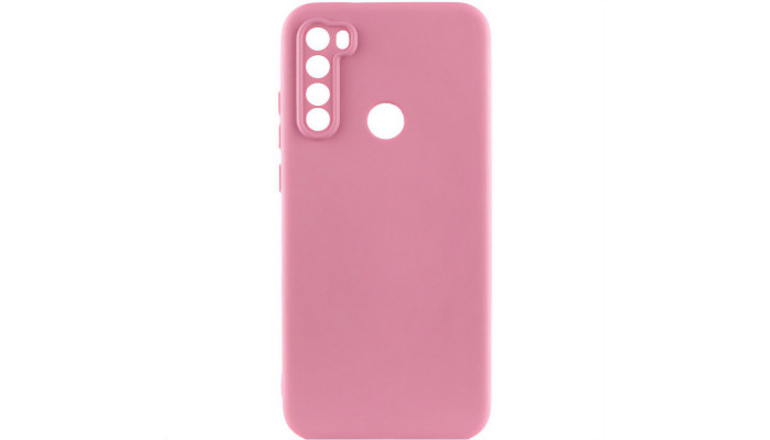 Чехол TPU GETMAN Liquid Silk Full Camera для Xiaomi Redmi Note 8T Розовый / Pink - фото