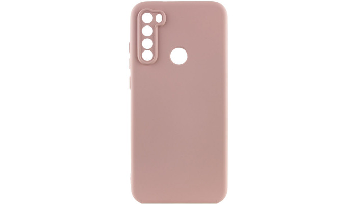 Чехол TPU GETMAN Liquid Silk Full Camera для Xiaomi Redmi Note 8T Розовый / Pink Sand - фото