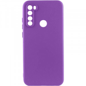 Чехол TPU GETMAN Liquid Silk Full Camera для Xiaomi Redmi Note 8T Фиолетовый / Purple