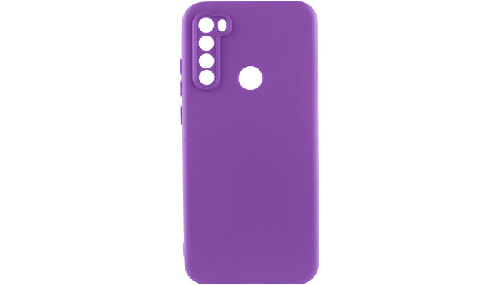 Чехол TPU GETMAN Liquid Silk Full Camera для Xiaomi Redmi Note 8T Фиолетовый / Purple - фото