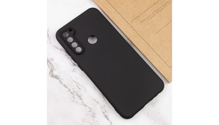 Чохол TPU GETMAN Liquid Silk Full Camera для Xiaomi Redmi Note 8T Чорний / Black - фото