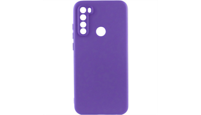 Чехол TPU GETMAN Liquid Silk Full Camera для Xiaomi Redmi Note 8T Фиолетовый / Ultra Violet - фото