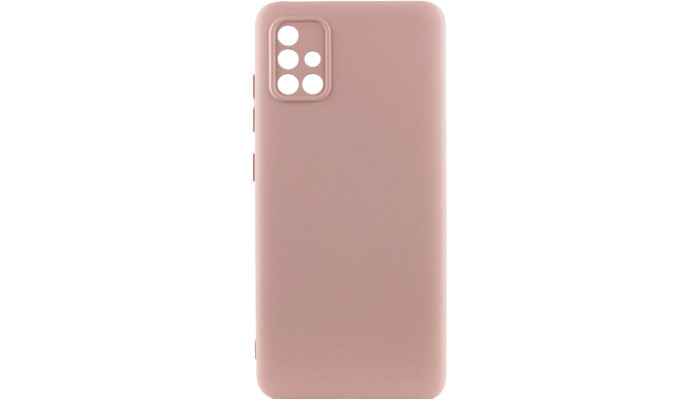 Чохол TPU GETMAN Liquid Silk Full Camera для Samsung Galaxy A51 Рожевий / Pink Sand - фото