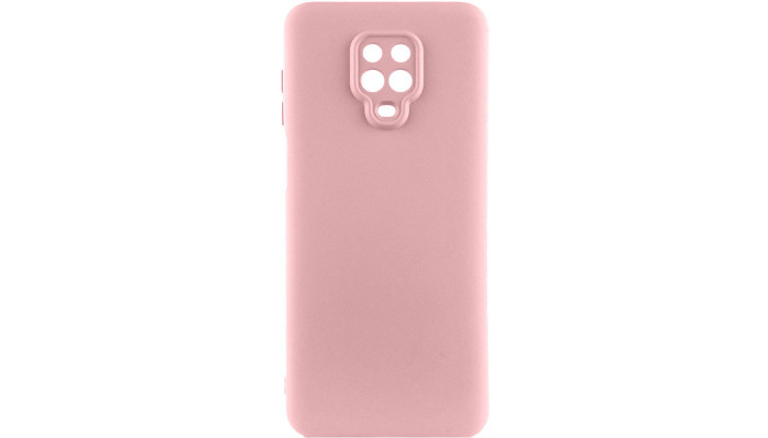 Чехол TPU GETMAN Liquid Silk Full Camera для Xiaomi Redmi Note 9s / Note 9 Pro / Note 9 Pro Max Розовый / Pink - фото