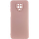 Чехол TPU GETMAN Liquid Silk Full Camera для Xiaomi Redmi Note 9s / Note 9 Pro / Note 9 Pro Max Розовый / Pink Sand - фото