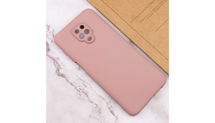 Чехол TPU GETMAN Liquid Silk Full Camera для Xiaomi Redmi Note 9s / Note 9 Pro / Note 9 Pro Max Розовый / Pink Sand - фото