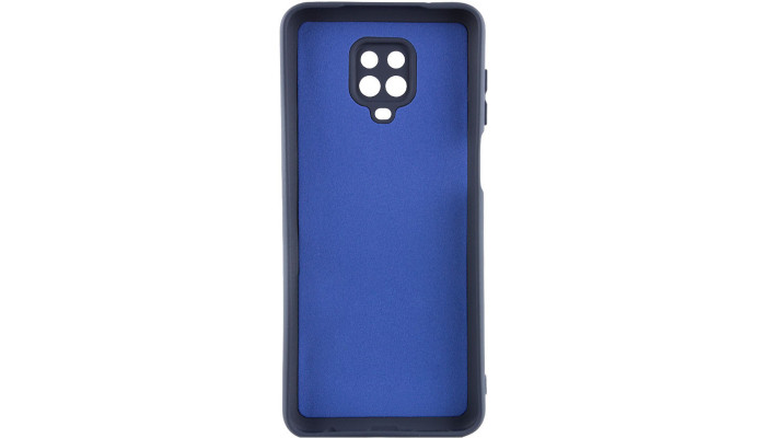 Чехол TPU GETMAN Liquid Silk Full Camera для Xiaomi Redmi Note 9s / Note 9 Pro / Note 9 Pro Max Синий / Midnight Blue - фото