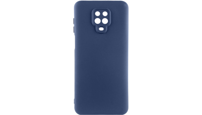 Чехол TPU GETMAN Liquid Silk Full Camera для Xiaomi Redmi Note 9s / Note 9 Pro / Note 9 Pro Max Синий / Navy Blue - фото