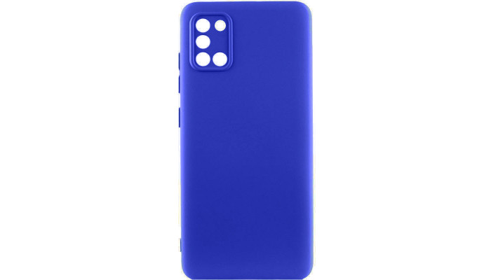 Чехол TPU GETMAN Liquid Silk Full Camera для Samsung Galaxy A31 Синий / Iris - фото