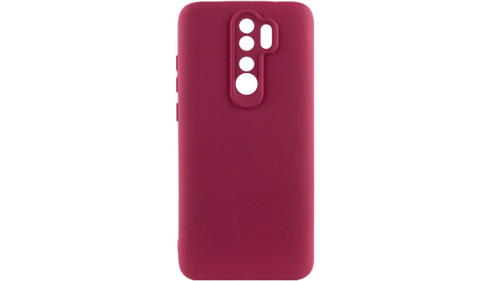 Чехол TPU GETMAN Liquid Silk Full Camera для Xiaomi Redmi 9 Бордовый / Marsala - фото