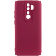 Чохол TPU GETMAN Liquid Silk Full Camera для Xiaomi Redmi 9 Бордовий / Marsala - фото