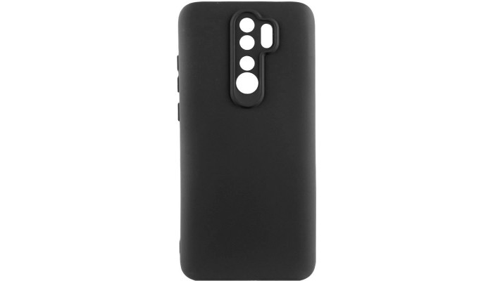 Чохол TPU GETMAN Liquid Silk Full Camera для Xiaomi Redmi 9 Чорний / Black - фото