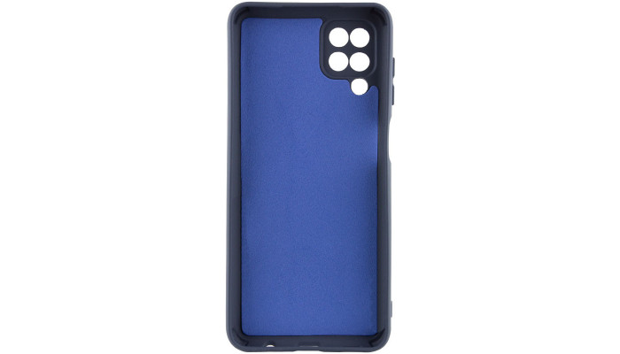 Чохол TPU GETMAN Liquid Silk Full Camera для Samsung Galaxy A12 Синій / Midnight Blue - фото