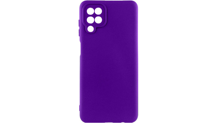 Чохол TPU GETMAN Liquid Silk Full Camera для Samsung Galaxy A12 Фіолетовий / Ultra Violet - фото