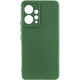 Чехол TPU GETMAN Liquid Silk Full Camera для Xiaomi Redmi Note 12 4G Зеленый / Dark green - фото