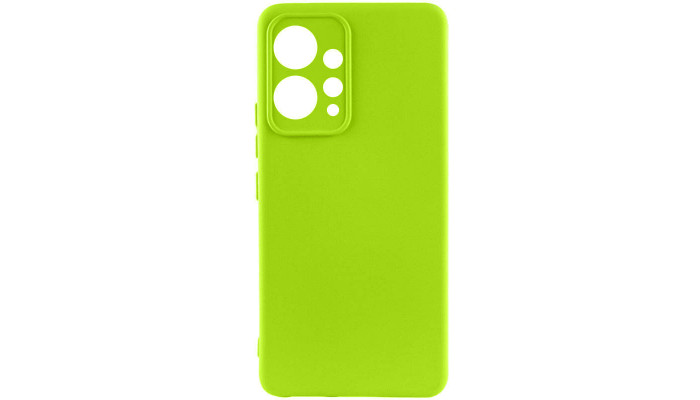 Чехол TPU GETMAN Liquid Silk Full Camera для Xiaomi Redmi Note 12 4G Салатовый / Neon Green - фото