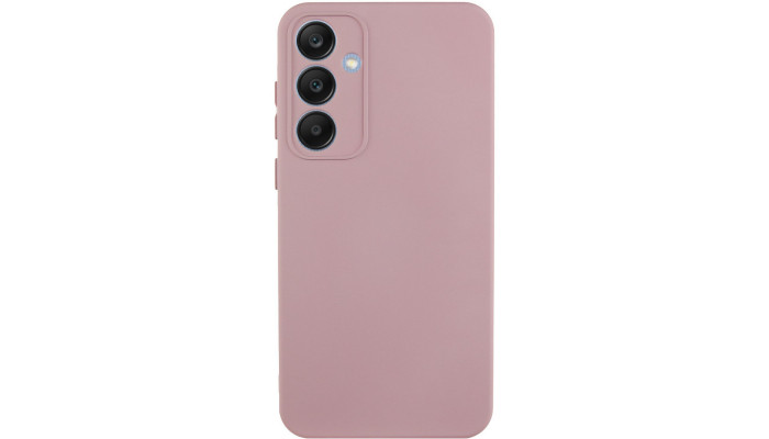 Чехол TPU GETMAN Liquid Silk Full Camera для Samsung Galaxy S23 FE Розовый / Pink Sand - фото