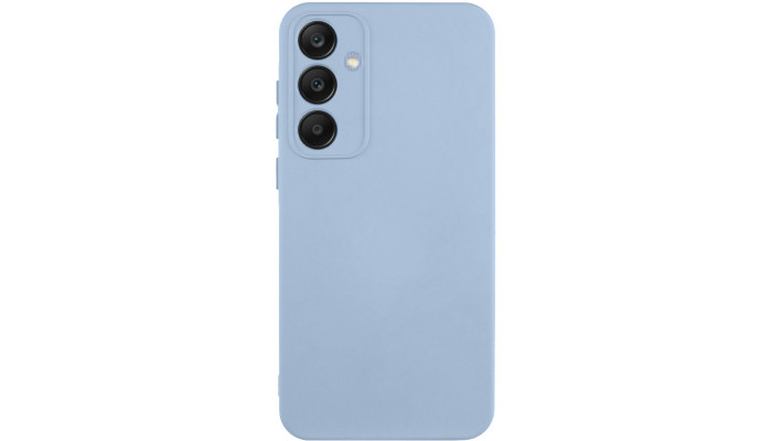 Чехол TPU GETMAN Liquid Silk Full Camera для Samsung Galaxy S23 FE Голубой / Lilac Blue - фото