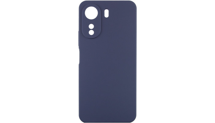 Чехол TPU GETMAN Liquid Silk Full Camera для Xiaomi Redmi 13C / Poco C65 Синий / Midnight Blue - фото