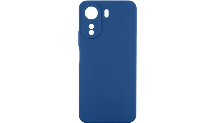 Чехол TPU GETMAN Liquid Silk Full Camera для Xiaomi Redmi 13C / Poco C65 Синий / Navy Blue - фото