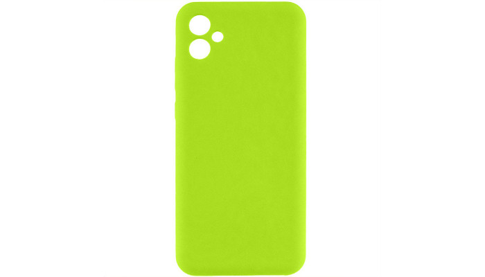 Чехол TPU GETMAN Liquid Silk Full Camera для Samsung Galaxy A06 Салатовый / Neon Green - фото