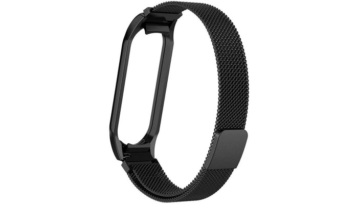 Ремешок Milanese Loop Design для Xiaomi Mi Band 5 / 6 Черный - фото