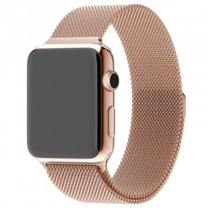 Ремешок Milanese Loop Design для Apple watch 38mm/40mm/41mm Champagne gold