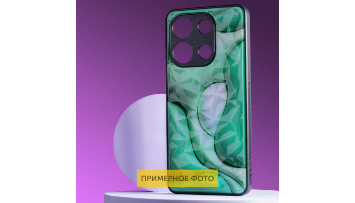 TPU+PC чехол Prisma BubbleGum для Xiaomi Redmi 12C 3D Green - фото