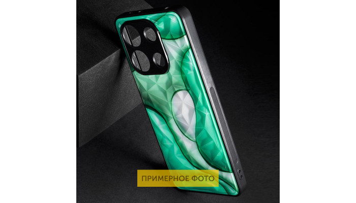 TPU+PC чехол Prisma BubbleGum для Xiaomi Redmi 12C 3D Green - фото