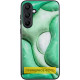 TPU+PC чехол Prisma BubbleGum для Samsung Galaxy A05 3D Green - фото