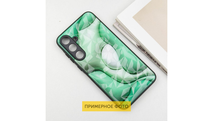 TPU+PC чехол Prisma BubbleGum для Samsung Galaxy A05 3D Green - фото