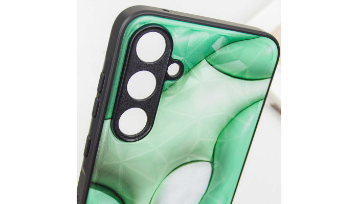 TPU+PC чехол Prisma BubbleGum для Samsung Galaxy A55 3D Green - фото