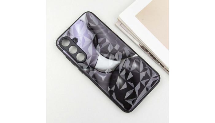 TPU+PC чехол Prisma BubbleGum для Samsung Galaxy A55 3D Grey - фото