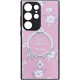 TPU+PC чохол Secret Garden with MagFit для Samsung Galaxy S23 Ultra Pink - фото