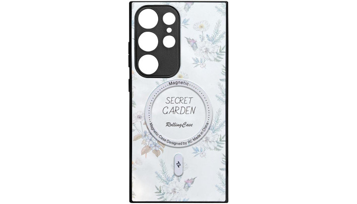 TPU+PC чохол Secret Garden with MagFit для Samsung Galaxy S23 Ultra White - фото