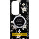 TPU+PC чохол Secret Garden with MagFit для Samsung Galaxy S23 FE Black - фото