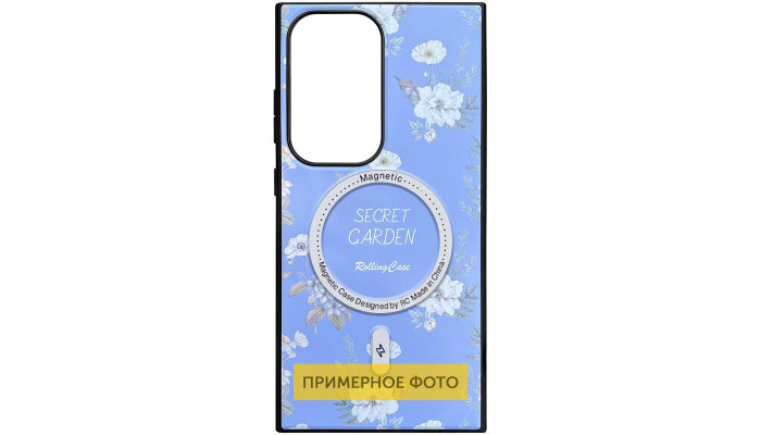 TPU+PC чохол Secret Garden with MagFit для Samsung Galaxy S23 FE Lilac - фото