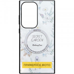 TPU+PC чохол Secret Garden with MagFit для Samsung Galaxy S23 FE White