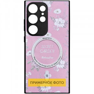 TPU+PC чехол Secret Garden with MagFit для Samsung Galaxy S24+ Pink