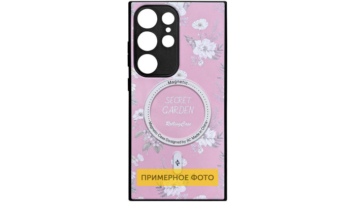 TPU+PC чохол Secret Garden with MagFit для Samsung Galaxy S24+ Pink - фото