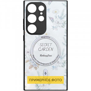 TPU+PC чехол Secret Garden with MagFit для Samsung Galaxy S24+ White