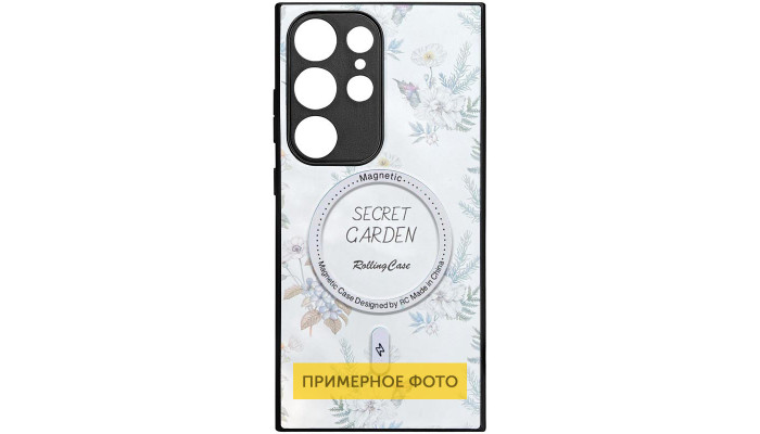 TPU+PC чехол Secret Garden with MagFit для Samsung Galaxy S24+ White - фото