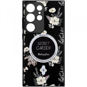 TPU+PC чехол Secret Garden with MagFit для Samsung Galaxy S24 Ultra Black