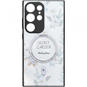 TPU+PC чохол Secret Garden with MagFit для Samsung Galaxy S24 Ultra White