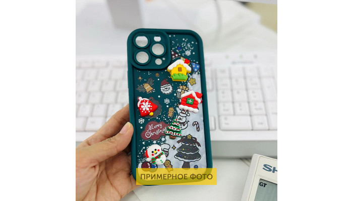 Чехол TPU Christmas Toys для Samsung Galaxy A25 5G Green - фото