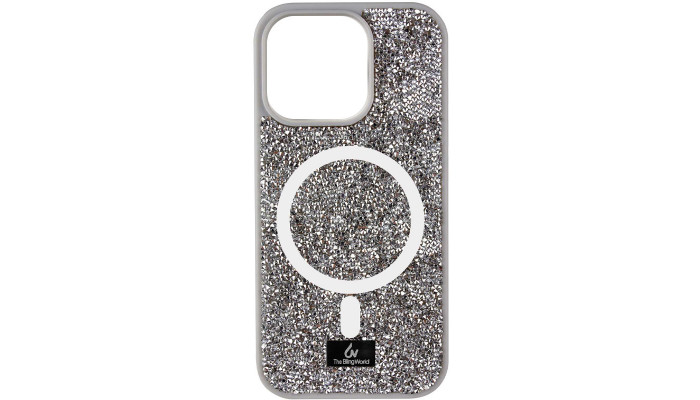 TPU чехол Bling World Rock Diamond with MagSafe для Apple iPhone 15 (6.1